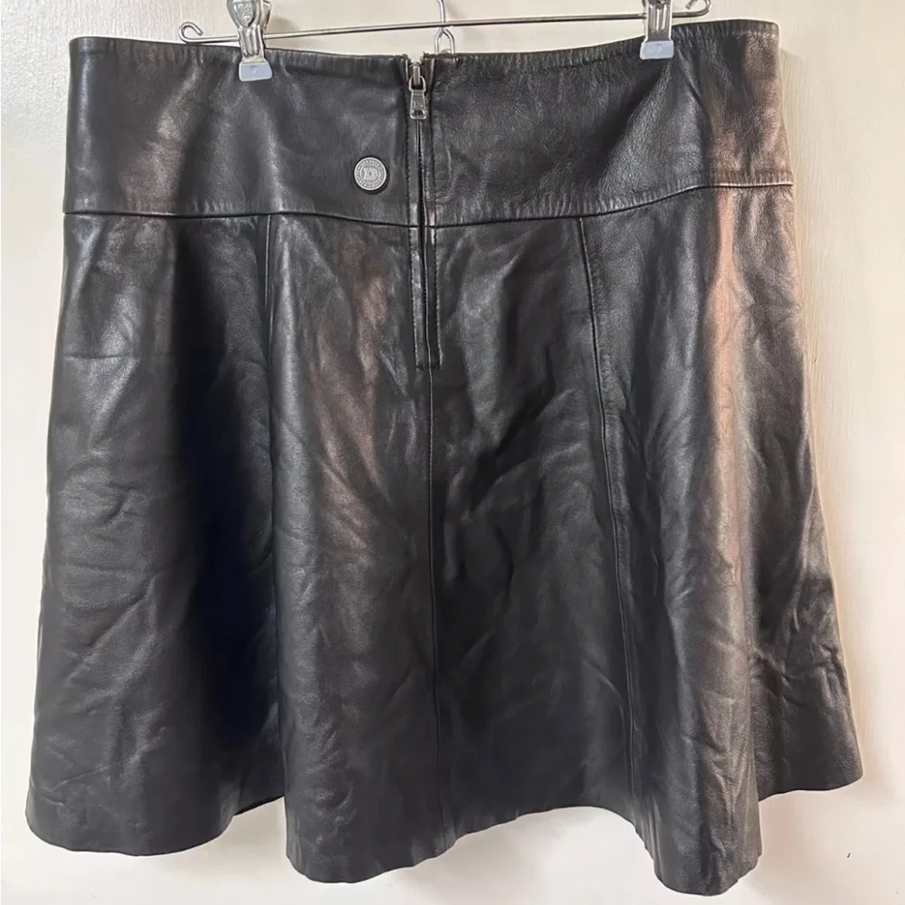 Durango Black Leather Tottie Skirt Lined Size XLarge Gothic Festival - Picture 3 of 5